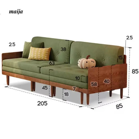 Ollie Solid Wood Extendable Sofa from AI