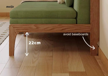 Karol Retractable Solid Wood Sofa Bed from AI