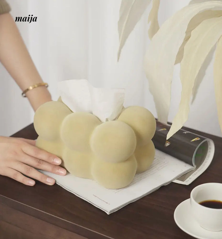 Marshmallow Ceramic Tissue Box from maija