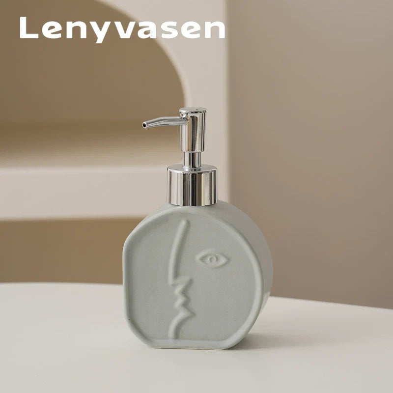 LENYVASEN Iris Ceramic Shower Gel Bottle from LENYVASEN