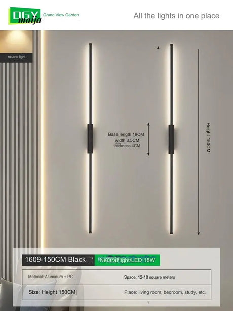 GVG Burke Long Line LED Wall Lamp from GVG