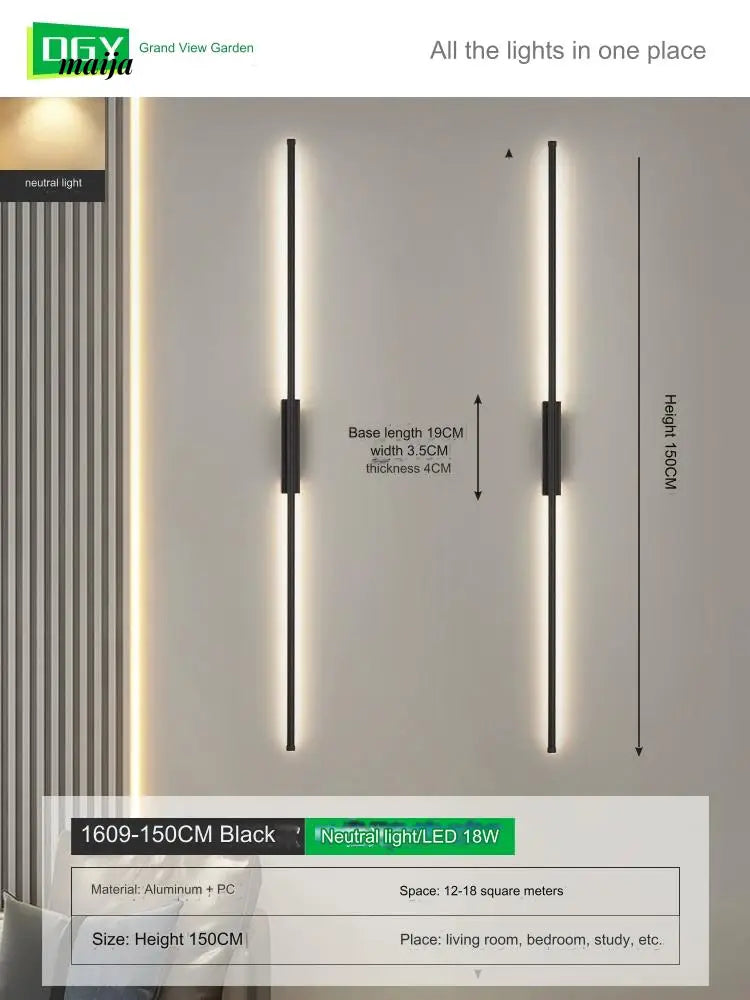 GVG Burke Long Line LED Wall Lamp from GVG