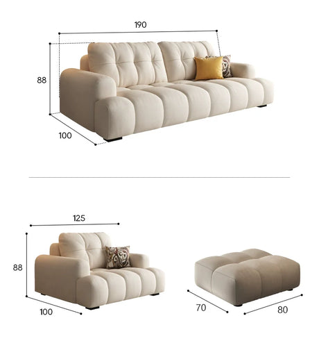 DIPU Eliza Cream Modern Sofa Collection from DIPU