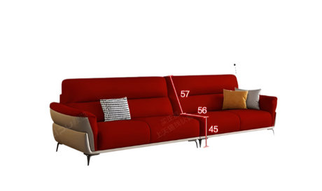 DIPU Frank Cream Leather Design Sofa from DIPU