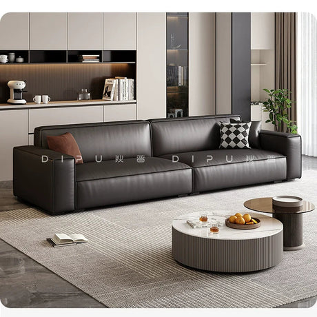DIPU Atlas Tofu Cowhide Leather Sofa Combination from DIPU
