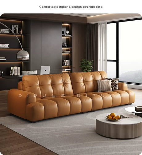 DIPU Nova Cream Cowhide Sofa from DIPU