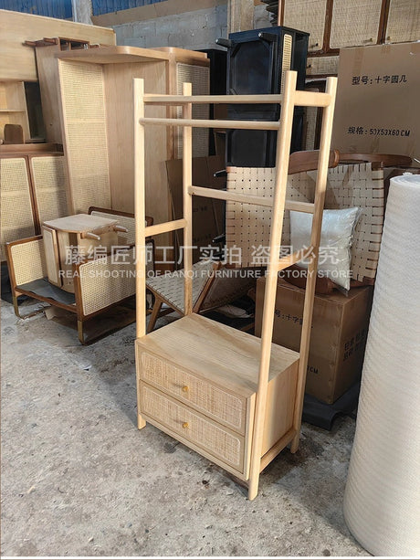 RATTAN CRAFTSMAN Wooden Hanger Japanese Storage from RATTAN CRAFTSMAN