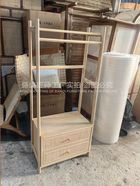 RATTAN CRAFTSMAN Wooden Hanger Japanese Storage from RATTAN CRAFTSMAN
