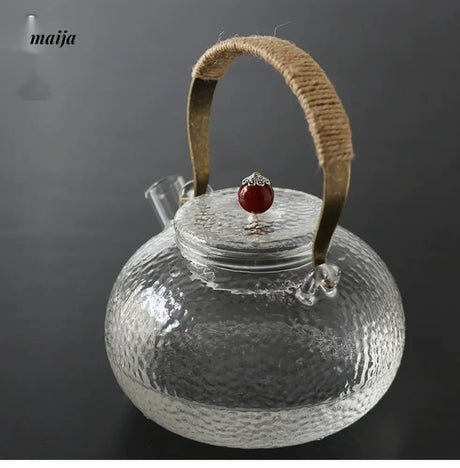 JOTO Hammered Glass Teapot Filtering Home Kung Fu Tea Kettle from MOSE