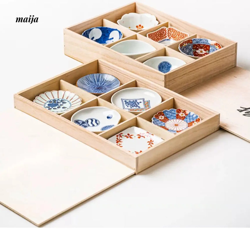 OKADA YAKI Japanese Gift Box Dish Set from OKADA YAKI