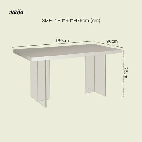 LAZYSPACE Jack Acrylic Dining Table from LAZYSPACE