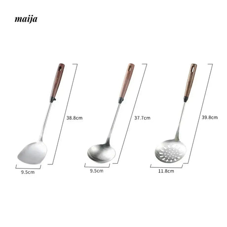 CAROTE Stainless Steel Spatula with Walnut Handle from CAROTE