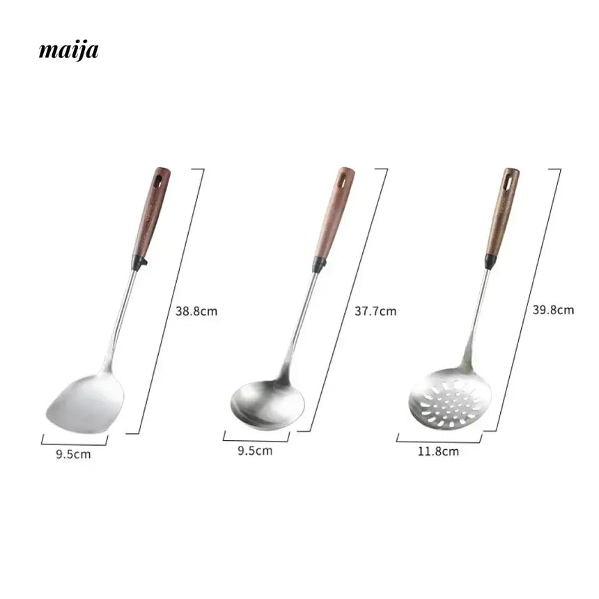 CAROTE Stainless Steel Spatula with Walnut Handle from CAROTE