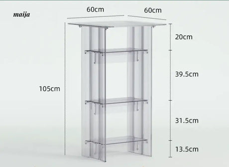PUMPKIN BOX Nordic Acrylic Tall Table from PUMPKIN BOX