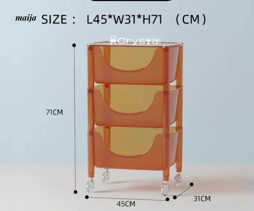 Acrylic Cloudy Snack Trolley