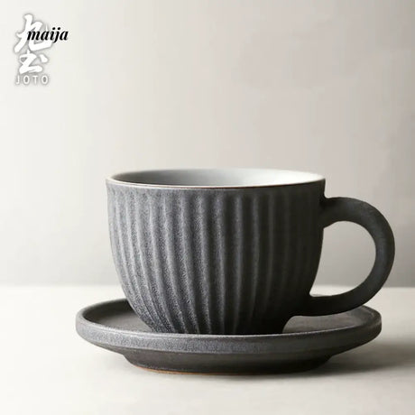 JOTO Eleven Color Japanese Rough Pottery Couple Coffee Cup from MOSE