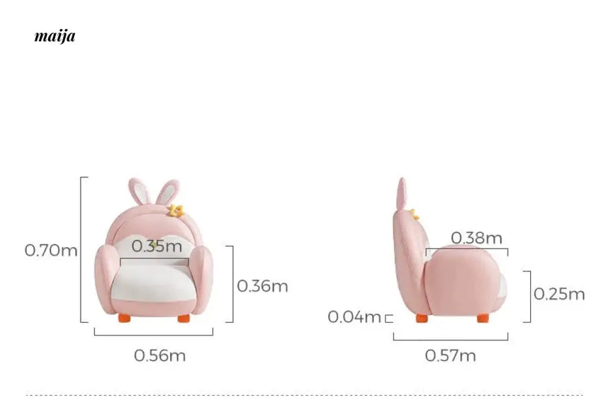 LINSYKIDS Cartoon Children's Reading Sofa from RZONE