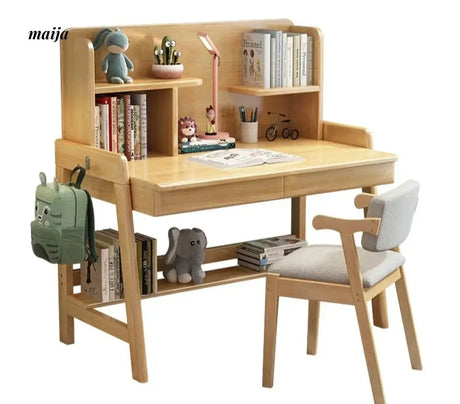 Everly Adjustable Desk with Bookshelves Set from maija