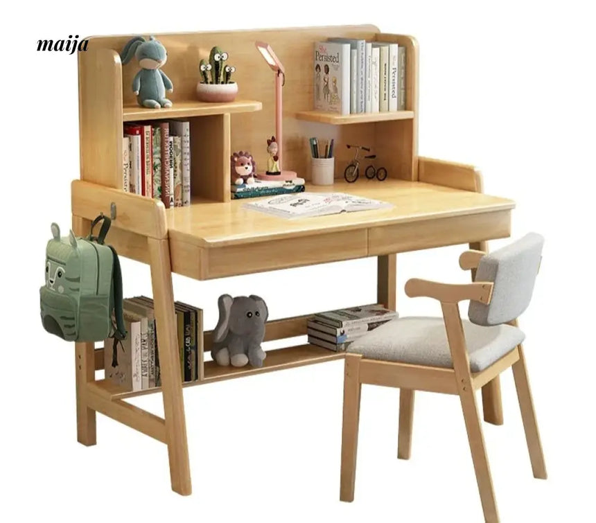 Everly Adjustable Desk with Bookshelves Set from maija
