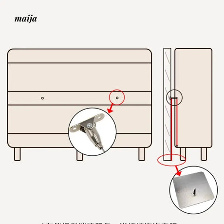 Burch Ultra Thin Rounded Corner Cabinet from MODENG