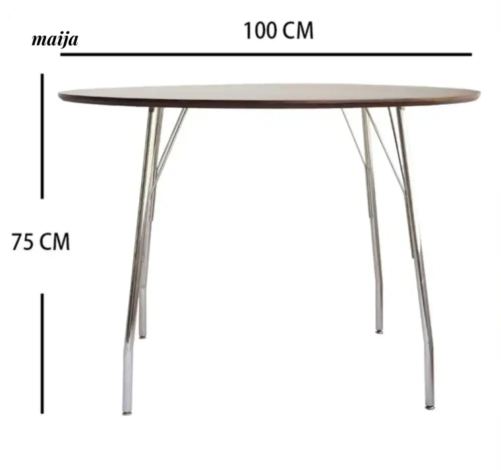 MOODSTORM Lilli Simple Iron Dining Table and Chair Set from MOODSTORM