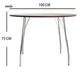 MOODSTORM Lilli Simple Iron Dining Table and Chair Set from MOODSTORM