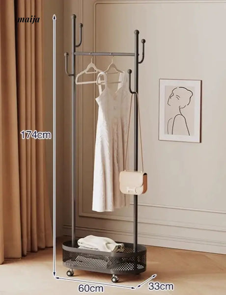 Marshall Load-Bearing Coat Hanger with Basket from AI