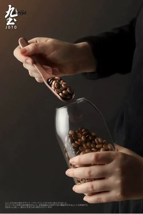 JOTO Rough Pottery Coffee Sharing Pot Wooden Lid from JOTO