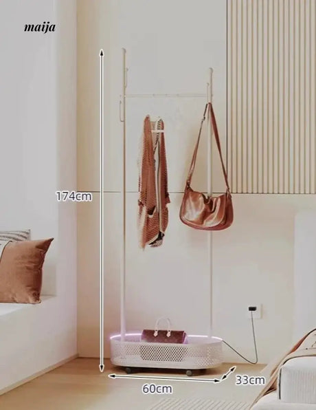 Herman Cream Laundry Basket Coat Hanger from Yate
