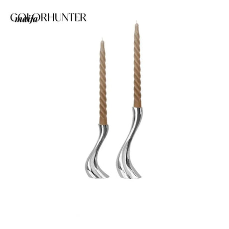 COLOURHUNTER Modern Metal Candle Holder from maija