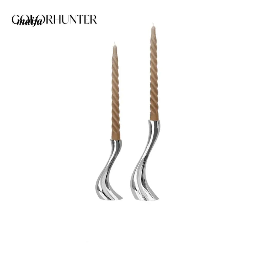 COLOURHUNTER Modern Metal Candle Holder from maija