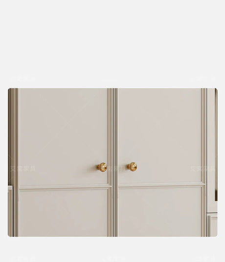 AIWO Anouk French Cream Wardrobe with Multi-Door Combination Storage from AIWO