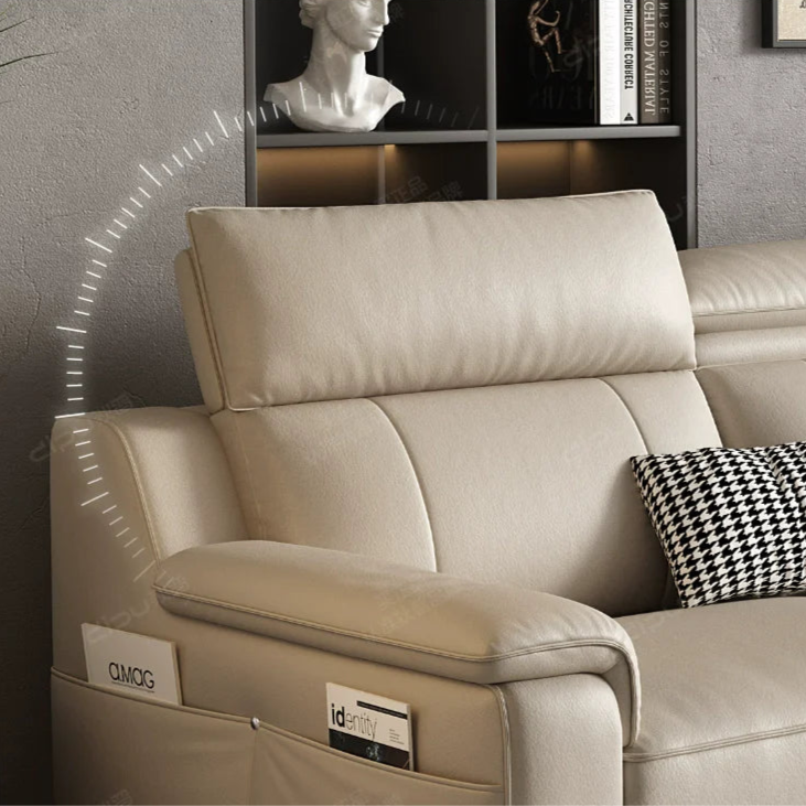 DIPU Arlo Minimalist Leather Sofa from DIPU