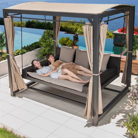 MOJIA Adalyn Hanging Swing Chair for Elegant Garden Seating from MOJIA