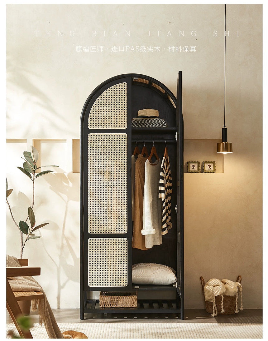 RATTAN CRAFTSMAN Vintage Rattan Wardrobe from RATTAN CRAFTSMAN