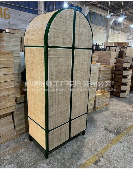 RATTAN CRAFTSMAN Vintage Rattan Wardrobe from RATTAN CRAFTSMAN