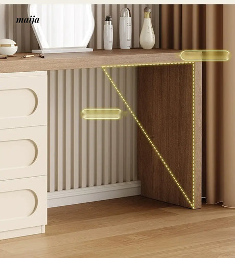 MEIHOUSE French Cream Dressing Table Modern Desk Chest Bedroom from MEIHOUSE