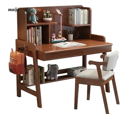 Everly Adjustable Desk with Bookshelves Set from maija