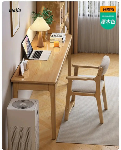 Pioneer Solid Wood Narrow Desk from maija