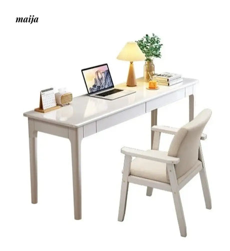 Pioneer Solid Wood Narrow Desk from maija