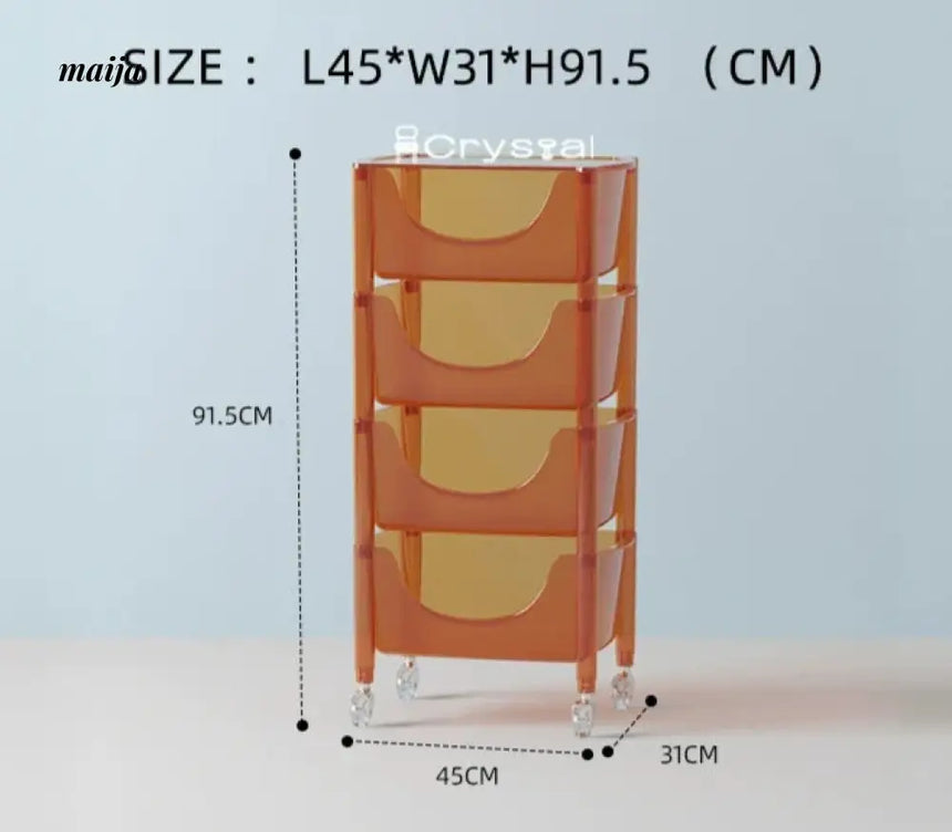 Acrylic Cloudy Snack Trolley