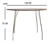 MOODSTORM Lilli Simple Iron Dining Table and Chair Set from MOODSTORM