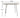 MOODSTORM Lilli Simple Iron Dining Table and Chair Set from MOODSTORM