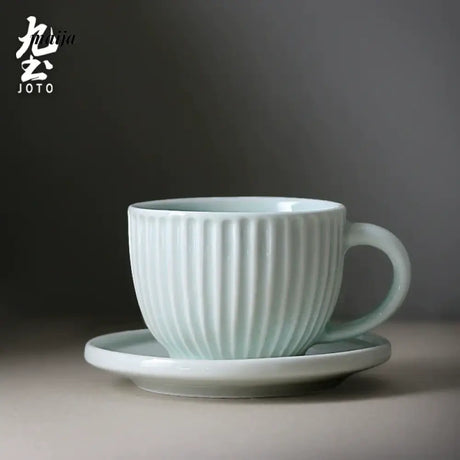 JOTO Eleven Color Japanese Rough Pottery Couple Coffee Cup from MOSE