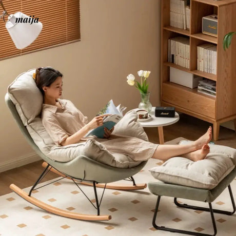 GENJI Eggshell Rocking Chair from GENJI