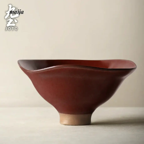 JOTO Japanese Rough Pottery Fruit Plate Sushi Tableware from JOTO