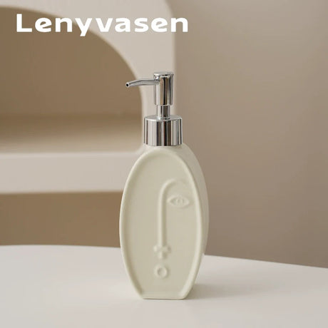 LENYVASEN Iris Ceramic Shower Gel Bottle from LENYVASEN