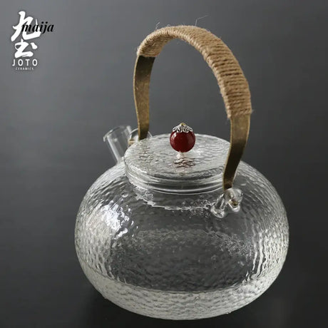 JOTO Hammered Glass Teapot Filtering Home Kung Fu Tea Kettle from MOSE