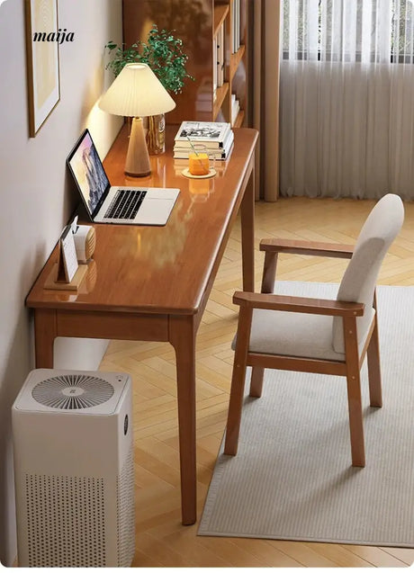 Pioneer Solid Wood Narrow Desk from maija