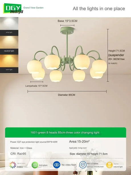 GVG Creamy Tulip Ceiling Lamp from GVG